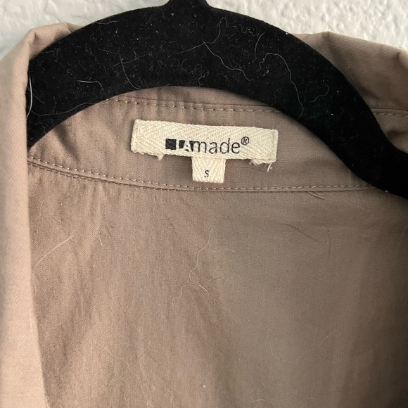 LAmade Khaki 3/4 Sleeve Jacket Size Small - Picture 2 of 6